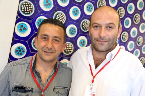 Çeker'in listesinde ye alan Ahmet Ünlü ve Beoff delegesi  Volkan Bayraktar